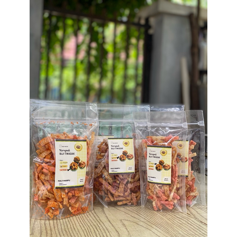 

kerupuk biji tiwadak/cempedak rasa pedas best seller