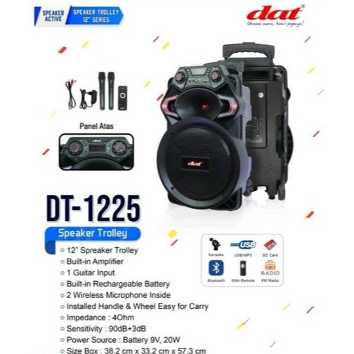 Speaker Portable DAT 12inch DT-1225