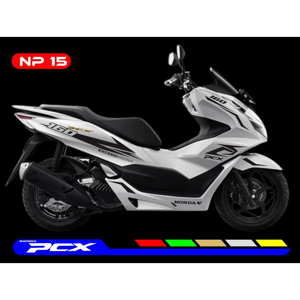 Striping pcx 160, stiker cutting list bodi honda pcx 160 striping cutting pcx 2021,striping fariasi 