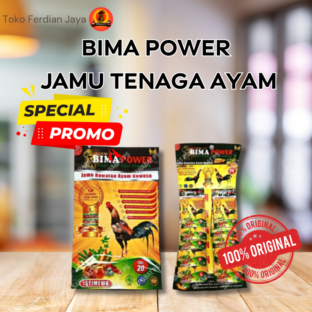 1PCS BIMA POWER SN JAMU AYAM | BIMA POWER - RAWATAN HARIAN AYAM MUDA | BIMA POWER SN ISI 20 BIJI JAM