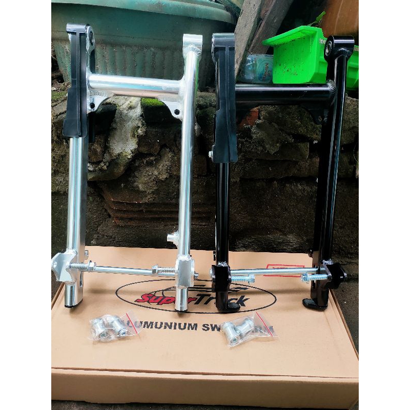 SWING ARM SASIS SWINGARM ALUMUNIUM GEN2 GEN 2 GRAND supra prima star c70 bebek series HITAM silver S