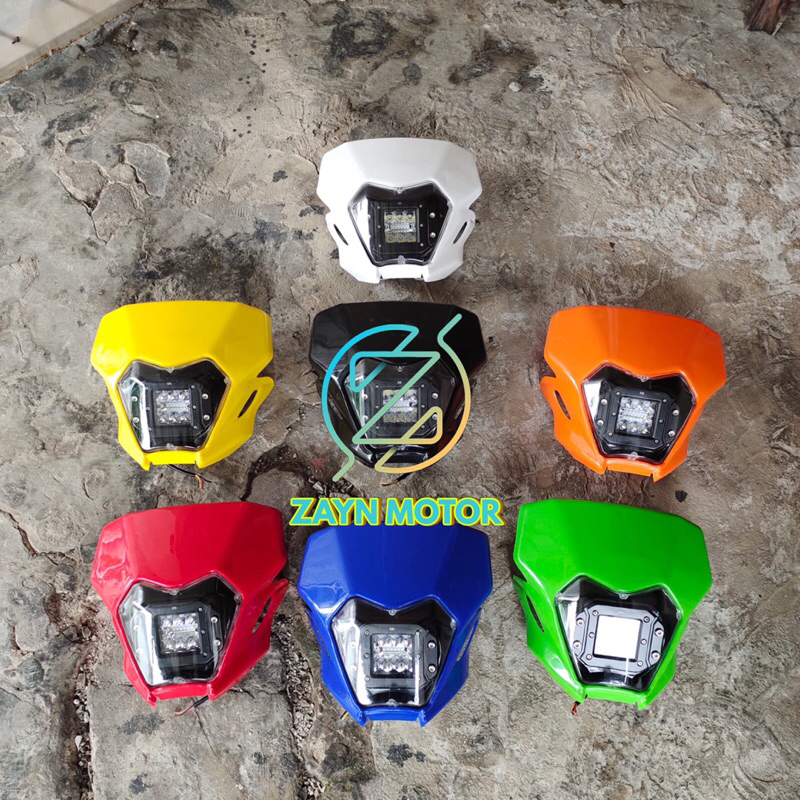 LAMPU DEPAN 12 LED KLX 230 TRAIL SUPERMOTO MOTOCROSS KLX230