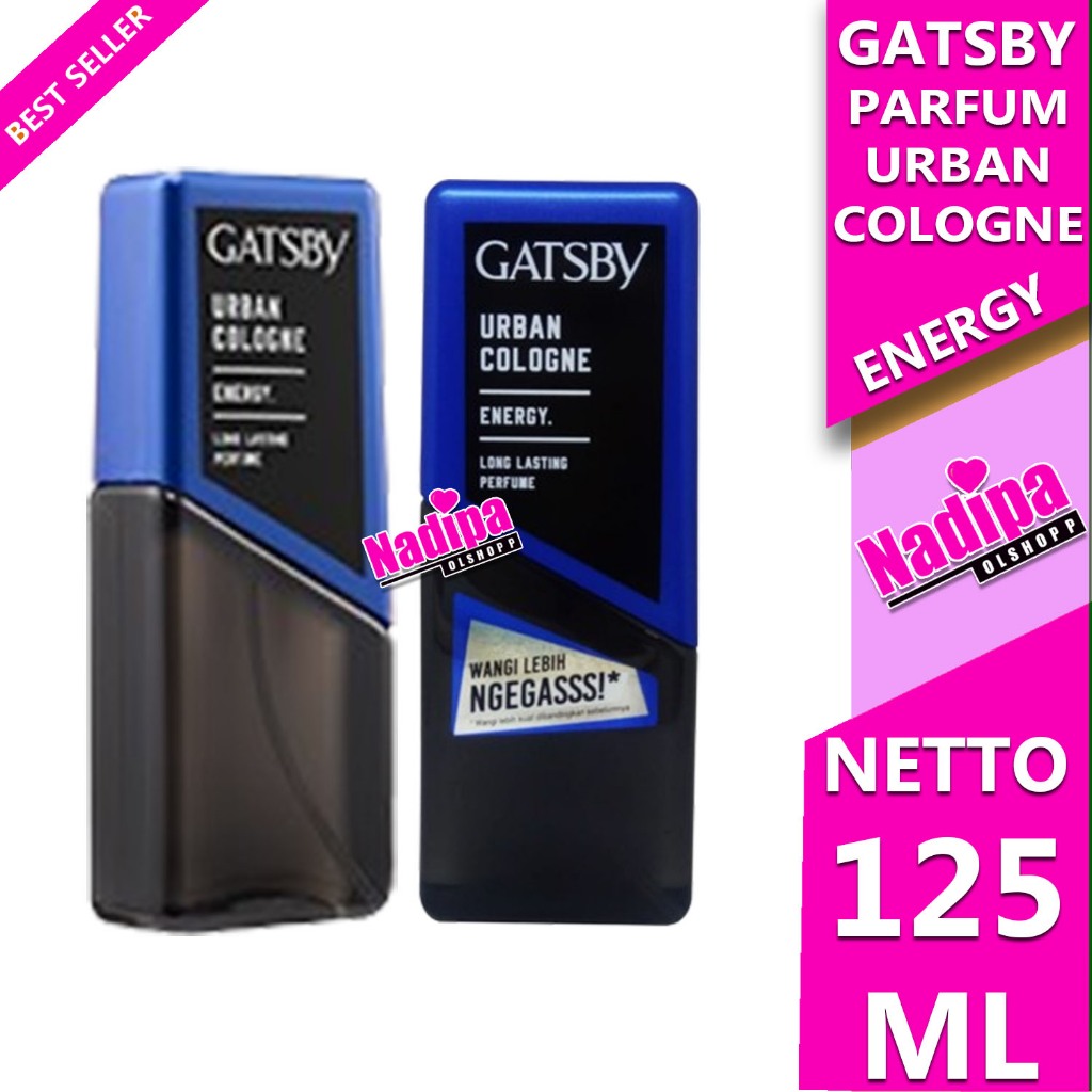 PARFUM GATSBY URBAN COLOGNE ENERGY BIRU 125 ML nadipa olshopp