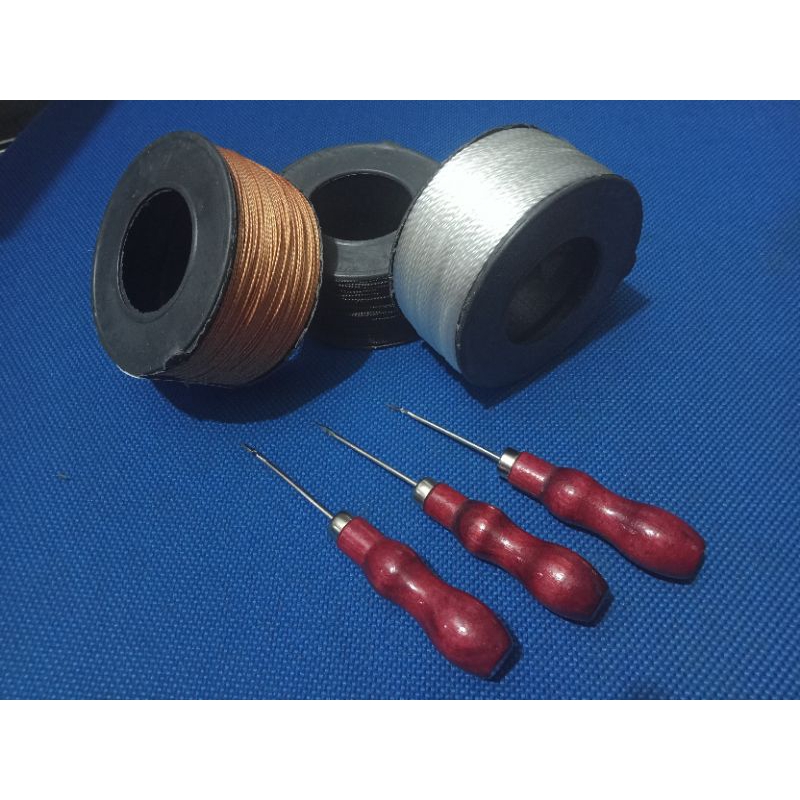 Paket alat sol sepatu sandal jarum sol benang nilon