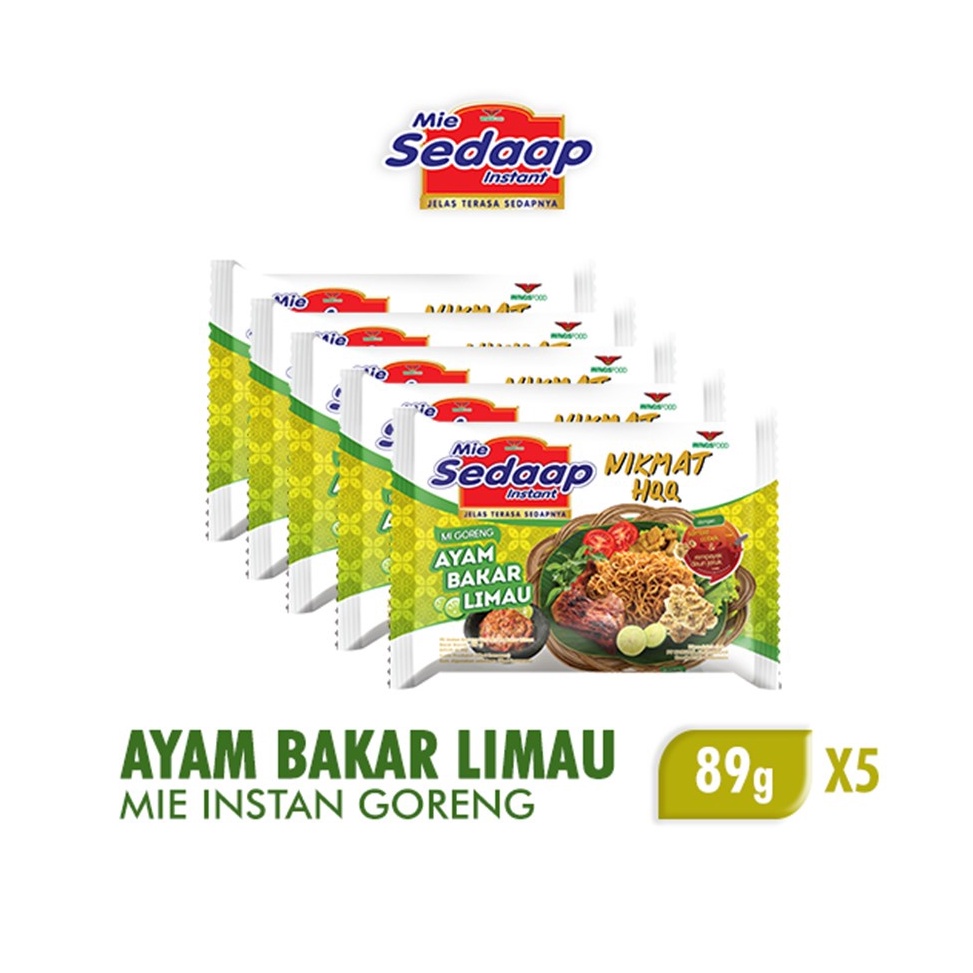 

RKL678 ORIGINAL Sedaap Mie Instan Ayam Bakar Limau Bag 89 gr x5