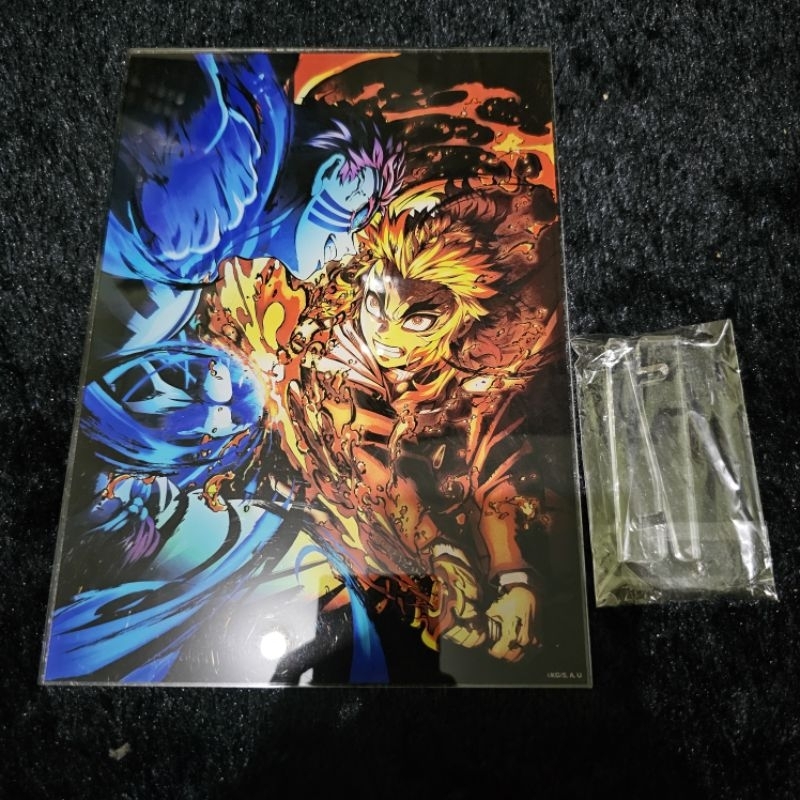 merch kimetsu no yaiba movie rengoku akaza acrylic layer stand
