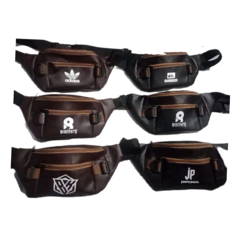 Ramadhan Sale tas pinggang tas dada selempang kulit tas  cowo murah tapi bagus