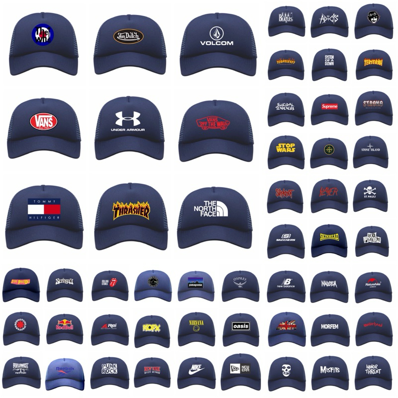 VOL 2 Topi trucker jaring pria wanita original brand band viral tiktok murah