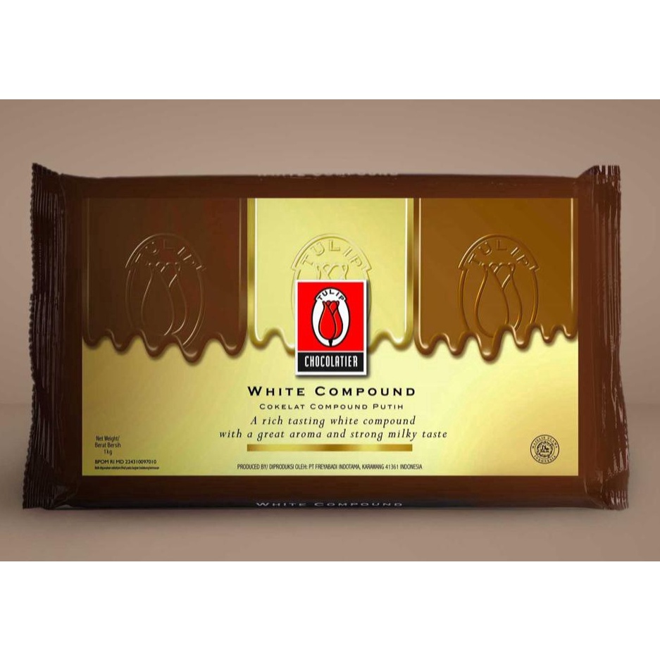 

USB413 STAR Coklat Tulip White Chocolate Compound Tulip White 1kg