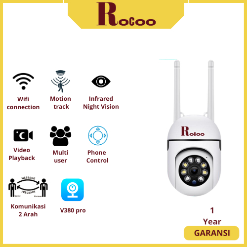 Cctv Wifi 2 Antena V380 Pro/ Ip Cam Camera 1080P 8MP
