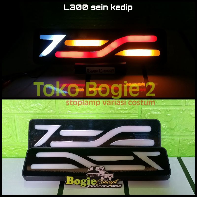 LAMPU REM LED VARIASI MOBIL PICKUP L300 SEIN KEDIP