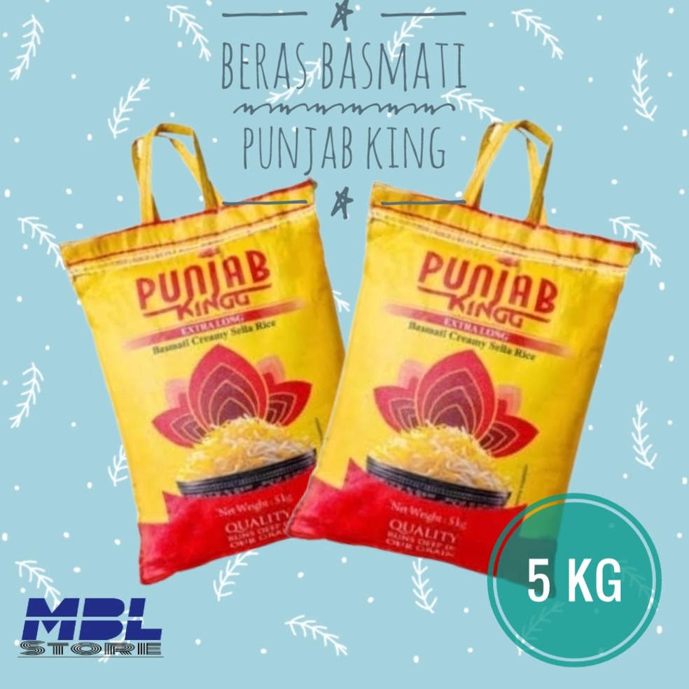 

EYY627 HOT Beras Basmati Punjab King Premium 5 Kg Halal