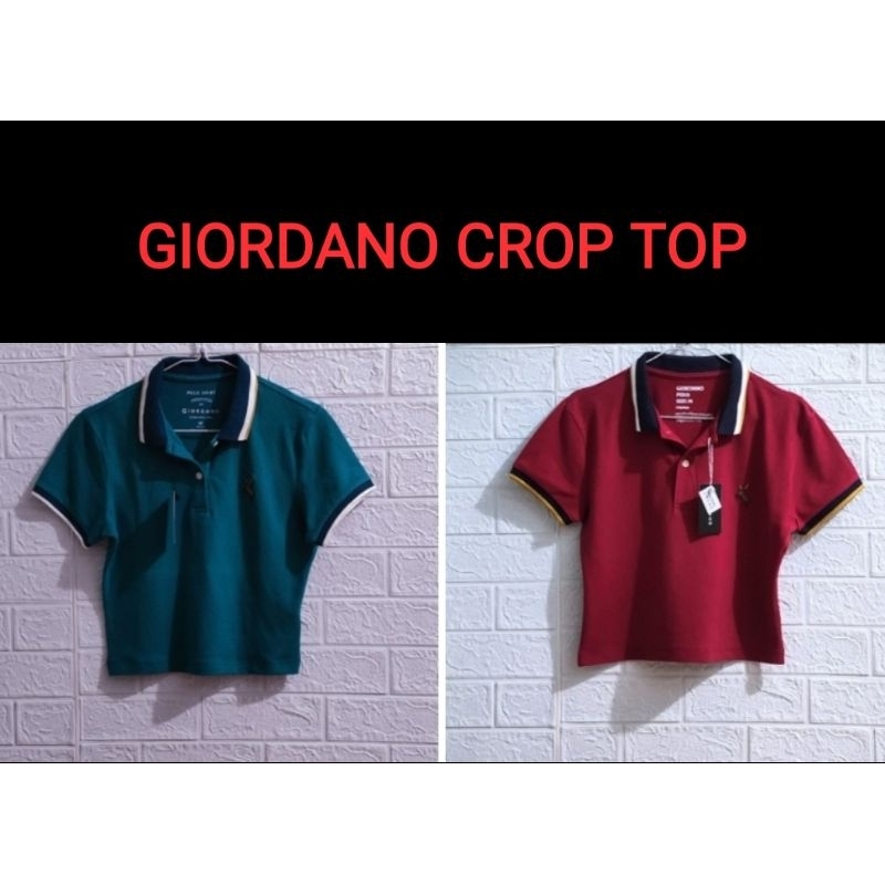 GIORDANO POLO Crop top Preloved