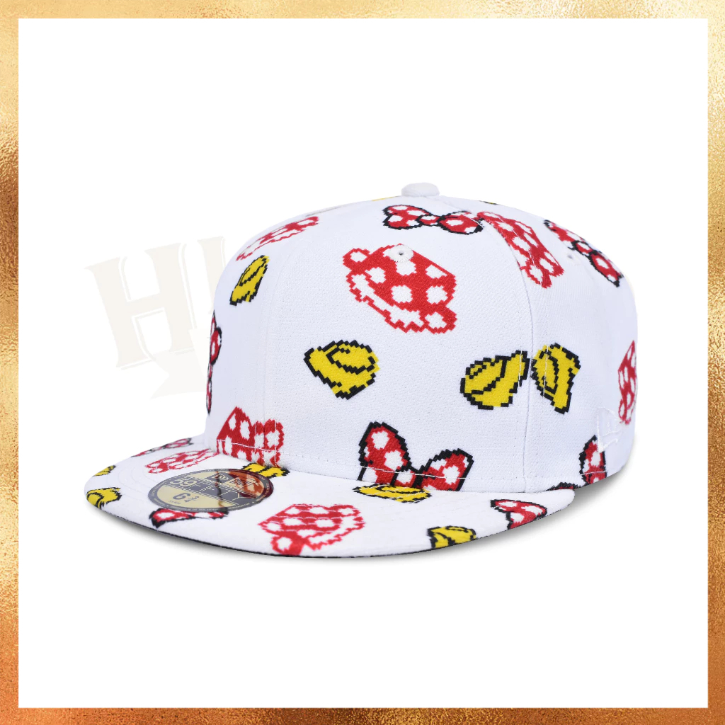 Topi New Era x Disney Minnie Mouse Collab White 59FIFTY Hat Original