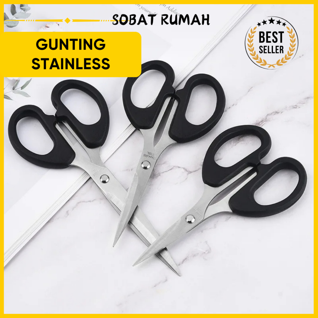 

GUNTING STAINLESS SERBAGUNA Kertas Besar Kecil Sedang Anti Karat TAJAM Dan Kuat Original Multifungsi Hitam Murah Stenlist Ori Jumbo Plastik Sekolah Gutung Guting Dapur Mini Super Scissors Lipat Pink Merah Harga Tipis Biasa Gede Bagus Kuku Kain Rambut Unik