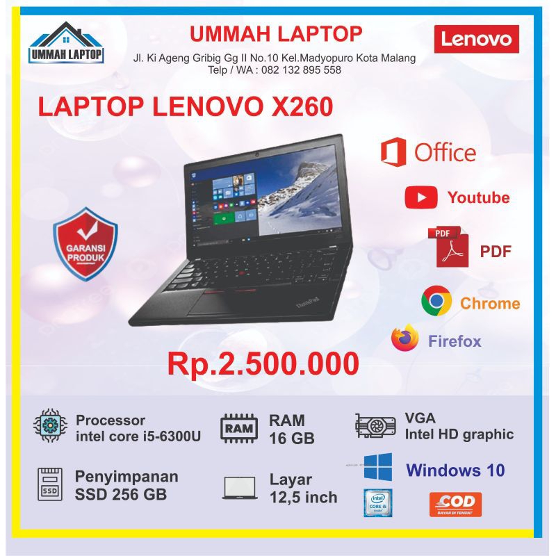 Laptop Lenovo X260