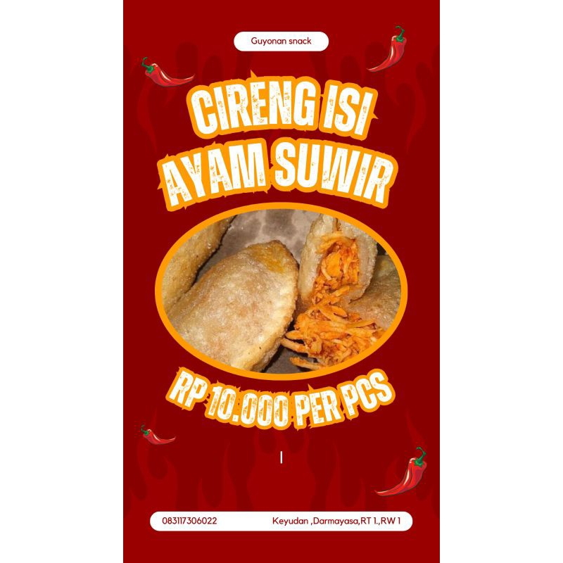 

cireng isi ayam suwir