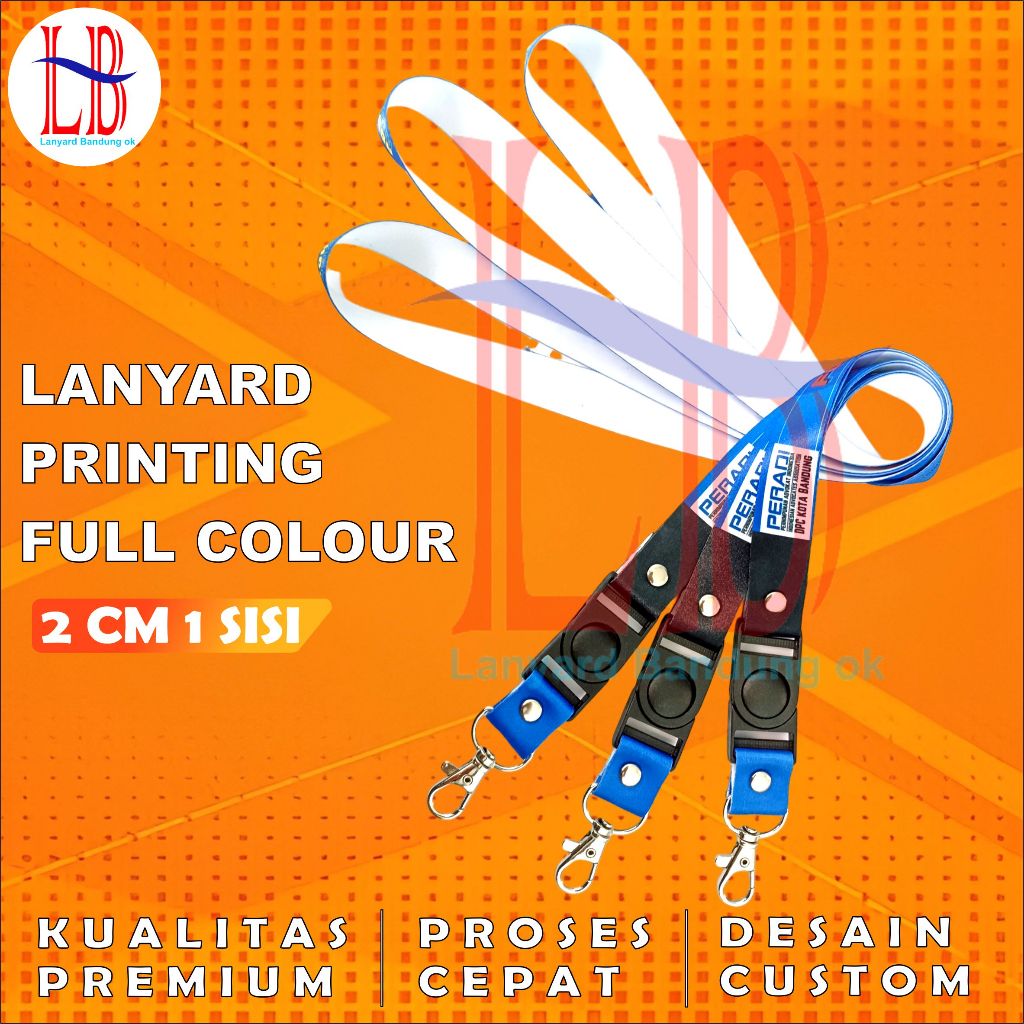 

CUSTOM CETAK TALI LANYARD ID CARD 2CM 1 SISI/LANYARD PRINTING GANTUNGAN NAME TAG KALUNG ID CARD CUSTOM