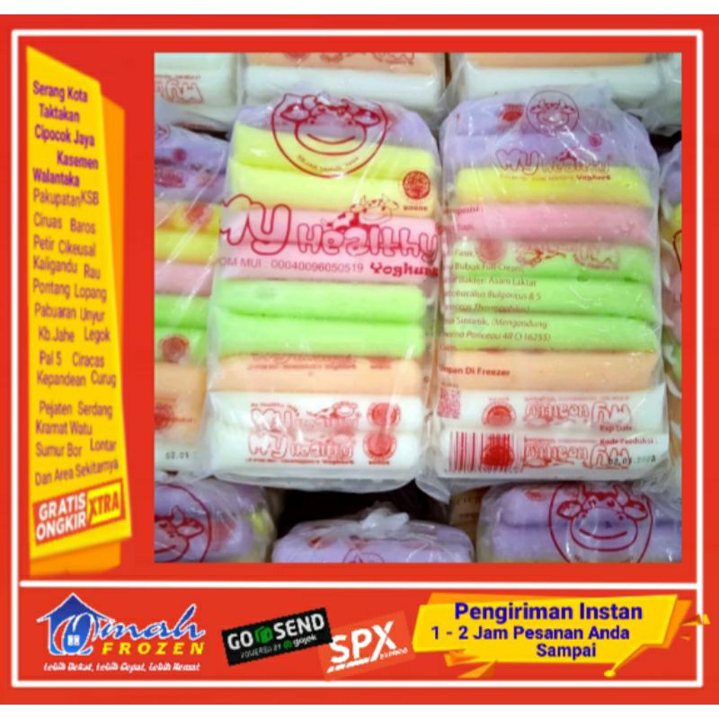 

Yogurt MY Healty isi 30s, Es yoget Frozen Serang