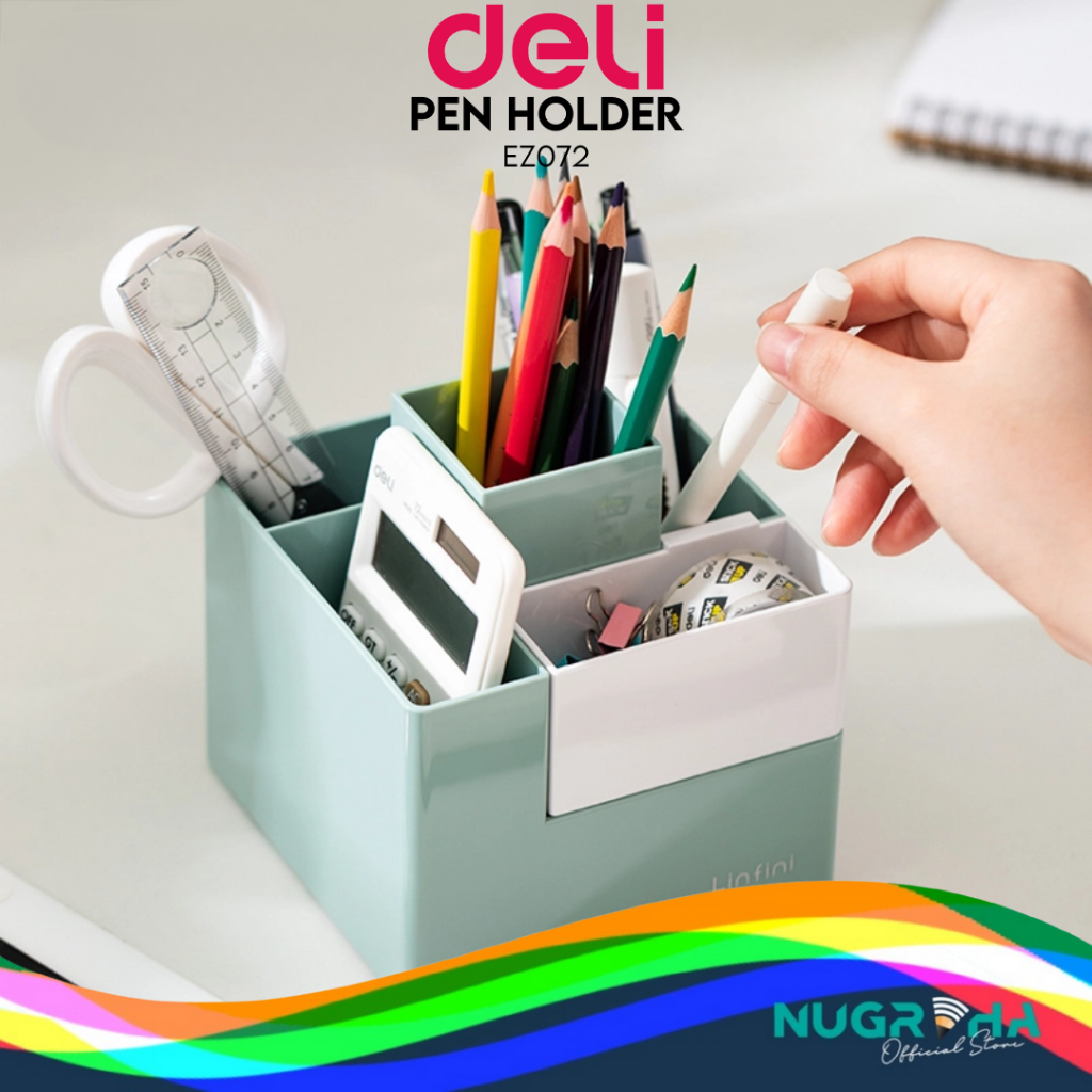 

PEN STAND HOLDER TEMPAT PENSIL MEJA DELI Z072