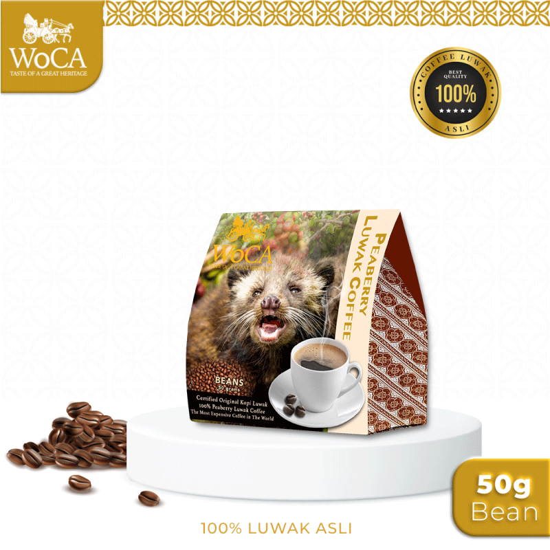 WoCA Kopi Luwak Peaberry 50 Bean