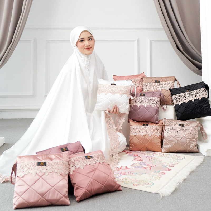 READY MUKENA LUXURY SILK dan MUKENA SANTORINI EXCLUSIVE LACE ARMII ARMII.ID