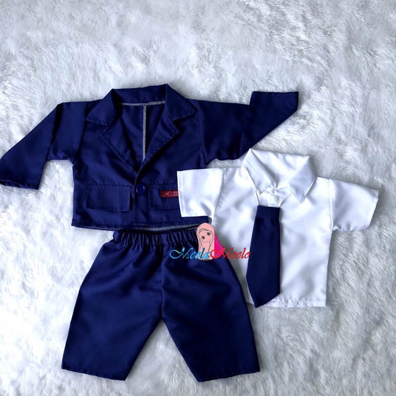 Diskont Cod Jas Anak Setelan Blazer Jas Baby Bos Hitam Kostum Properti Foto Newborn Jas Blazer