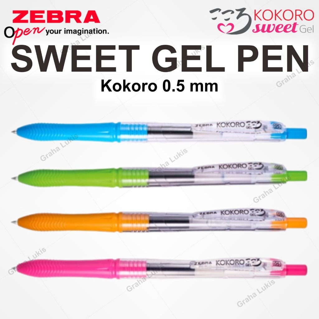 

Zebra Kokoro SWEET Gel Pen Pulpen 0.5mm Black