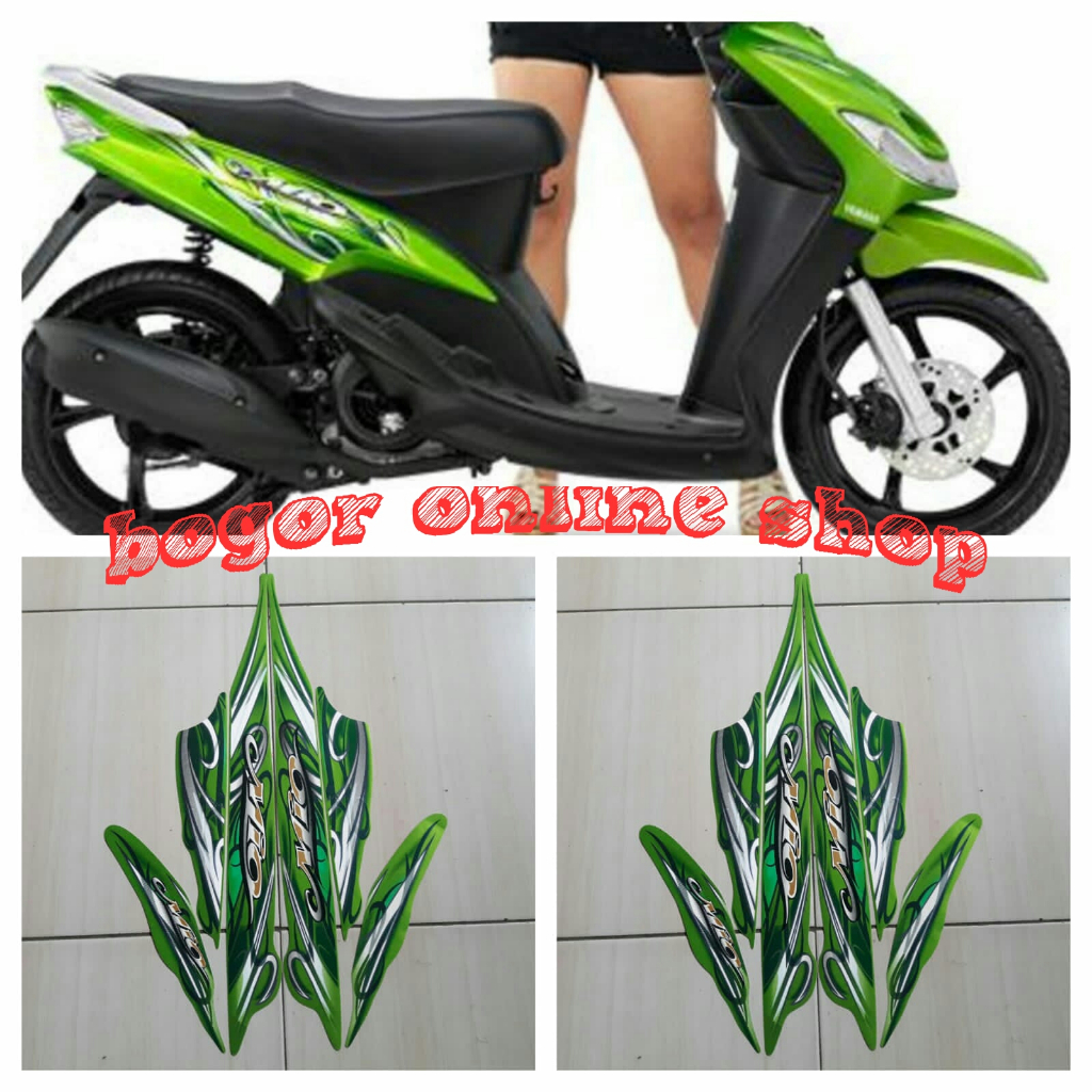 stiker body lis motor mio sporty 2010 hijau