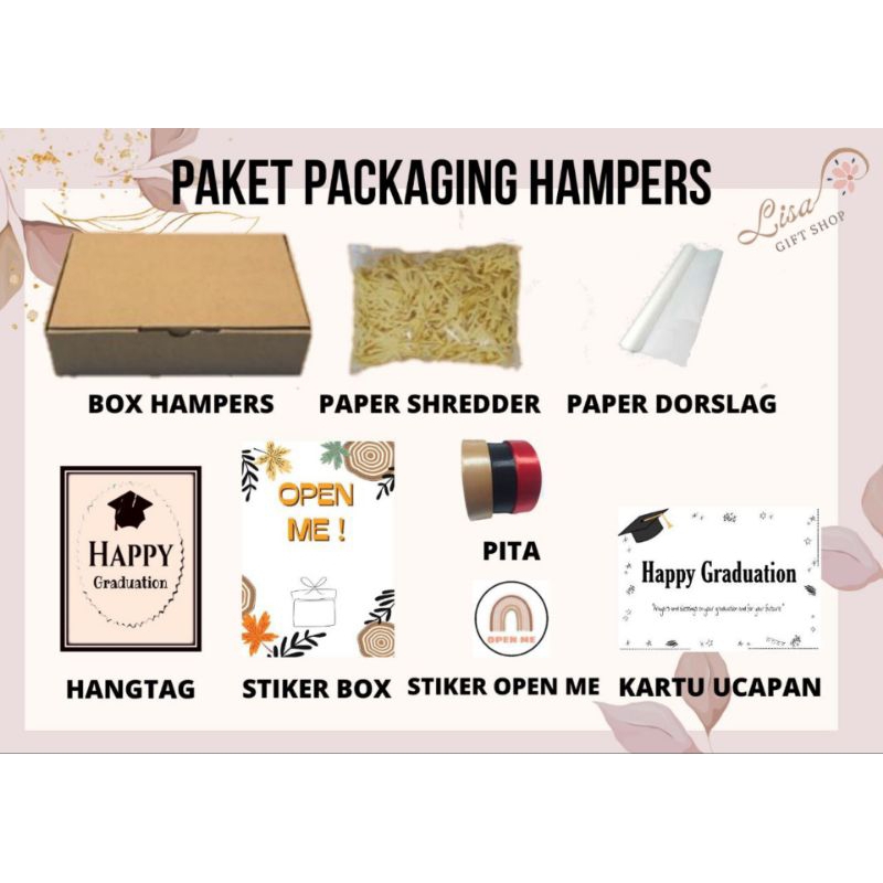 

Paket lengkap packaging hampers Pita
