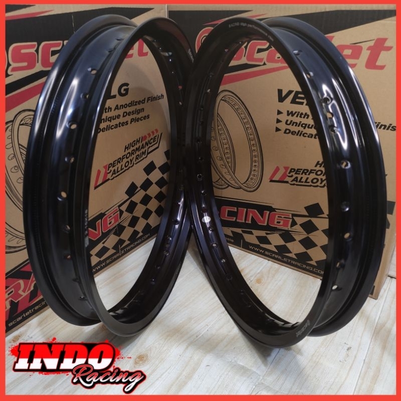 Velg Pelek Scarlet Ring 18 Lebar 160 160 / 160 185 /185 185 / 185 215 Sepasang Scarlet Racing