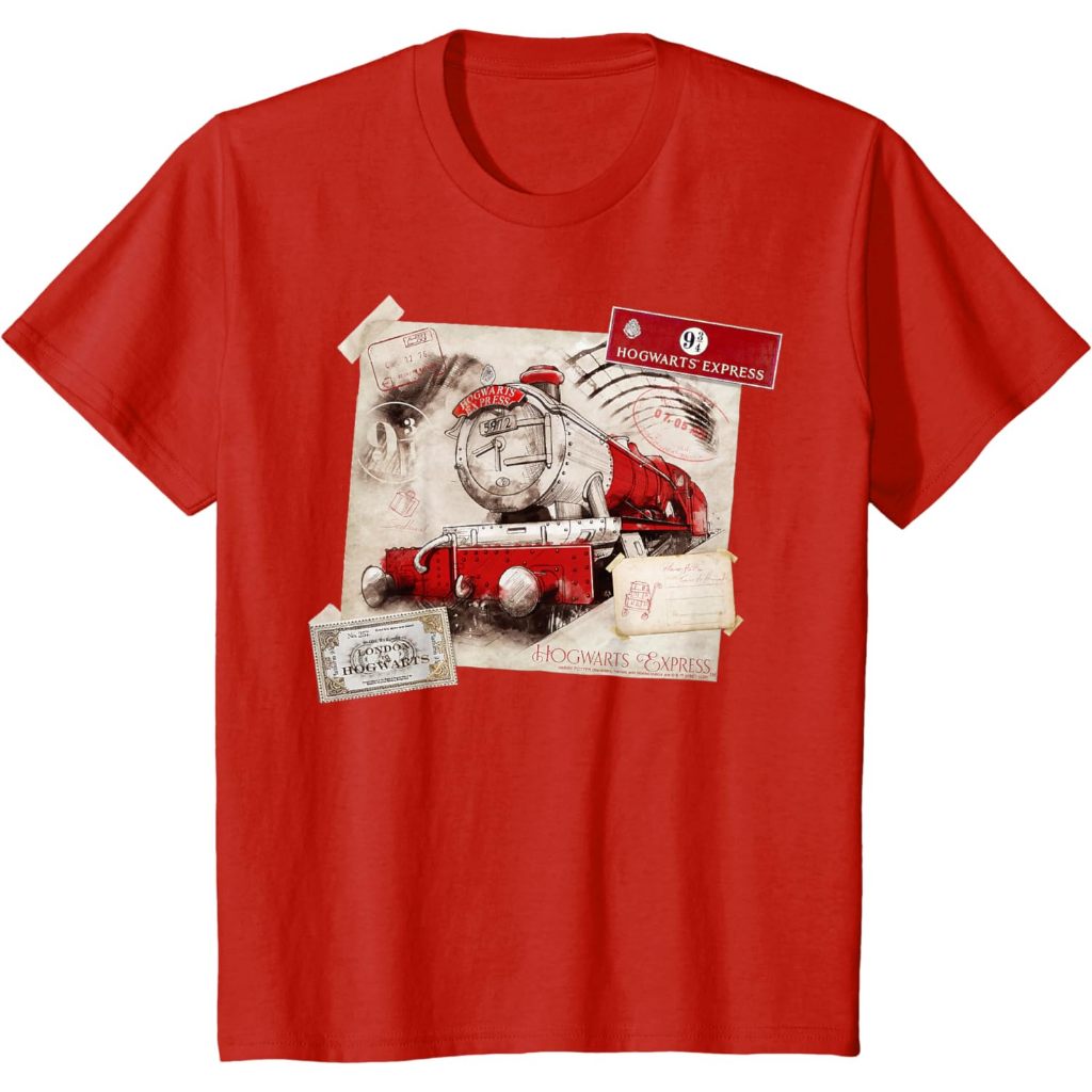 Baju Kaos Anak Distro Premium Kids Harry Potter Hogwarts Express Post Card T-Shirt