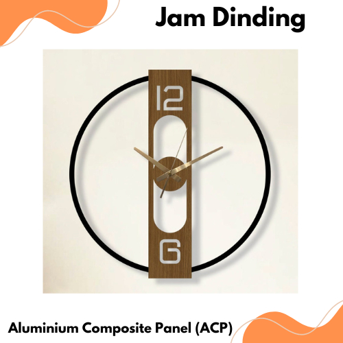 NEW PRODUK JAM DINDING UNTUK RUANG TAMU DARI BAHAN ACP KUALITAS PREMIUM / JAM DINDING / JAM RUANG TA