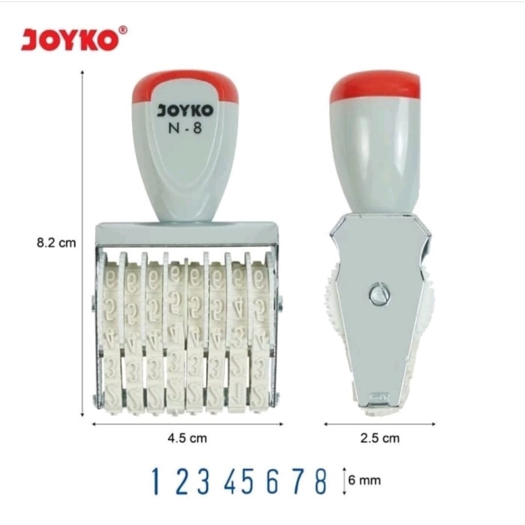 

NUMBER STAMP JOYKO N 8 / STAMPEL ANGKA JOYKO N 8