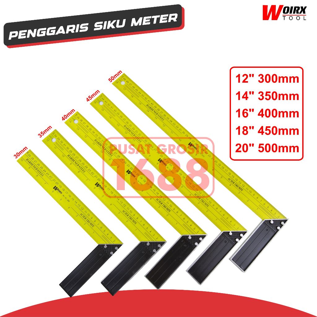 

Penggaris Siku Tukang 12" 14" 16" 18" 20