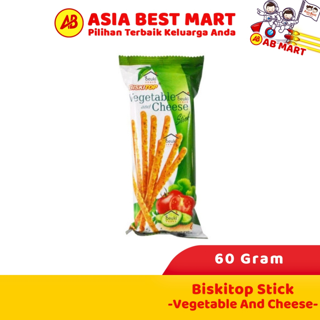 

Biskitop Vegetable And Cheese Stick 60Gr Biskuit Snack Cemilan