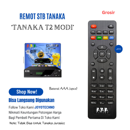 Remot Remote STB Tanaka T2 Modi / Remot Multi STB DVBT2 Original