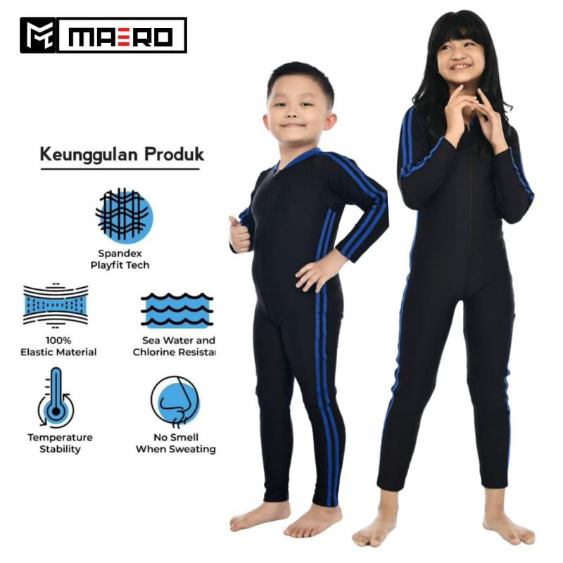 BAJU RENANG ANAK SELAM /BAJU RENANG PANJANG /BAJU RENANG ANAK PEREMPUAN / BAJU RENANG  ANAK LAKI-LAK