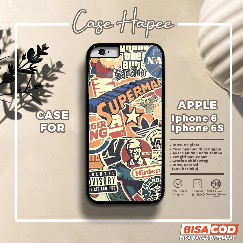 Case Iphone 6 6s Casing Iphone 6 6s [GRFY] Casehapee Case Glossy Case Aesthetic Custom Case Premium 