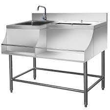 Stainless steel, cocktail station bar