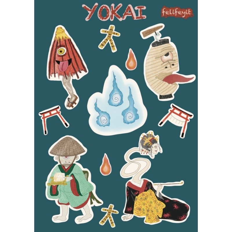 

YOKAI STICKER SHEET