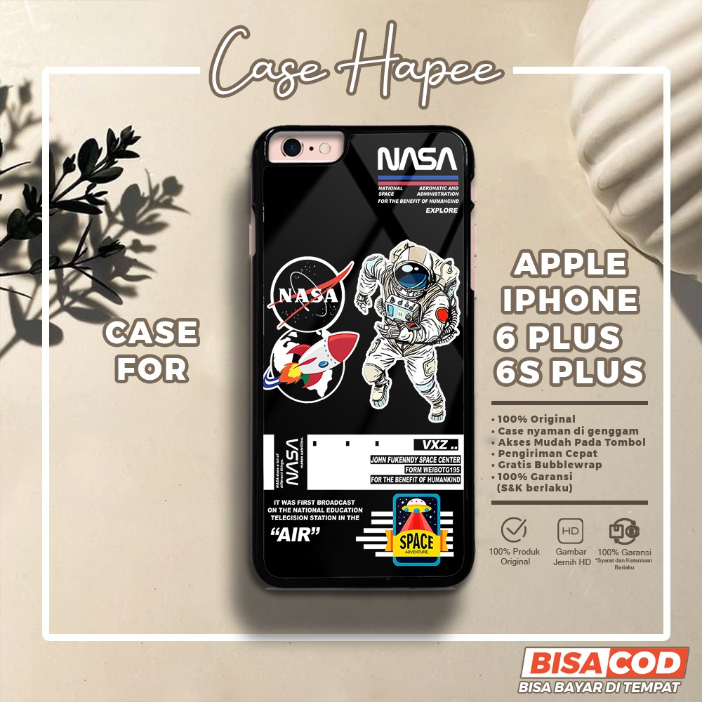 Case Iphone 6 Plus 6s Plus Casing Iphone 6 Plus 6s Plus [NASA] Casehapee Case Glossy Case Aesthetic 
