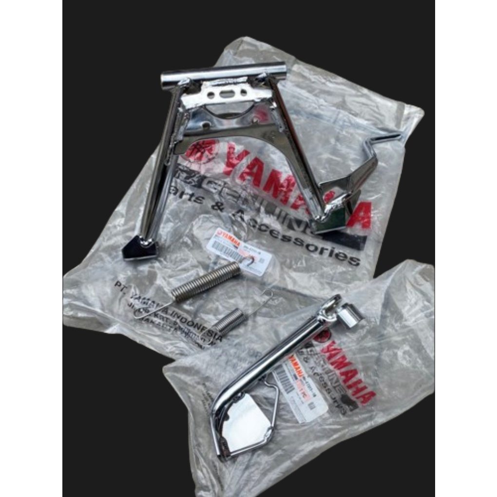 STANDAR TENGAH MIO SPORTY STANDAR 2 / 1 MIO SMILE NOUVO ORIGINAL CHROME