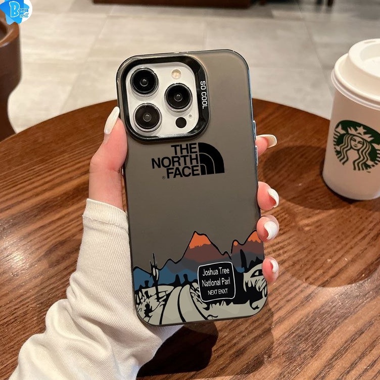 SS876 CASE CASING SOFTCASE PELINDUNG HANPHONE PC IMD SILVER PLATE THE NORTH FACE FOR SAMSUNG A3 CORE