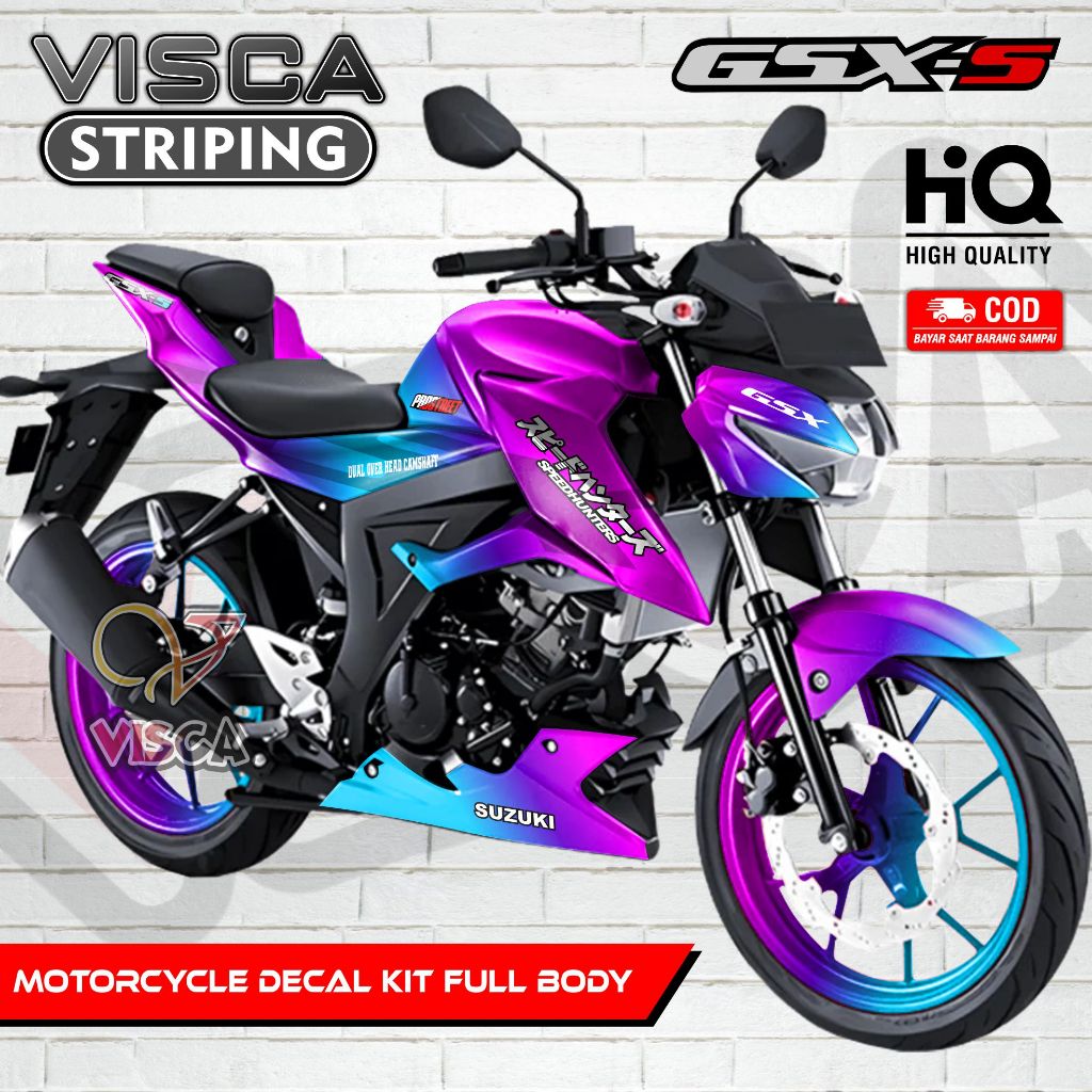 Decal GSX-S 150 Full Body / Stiker Suzuki GSX S150 Full Body / Dekal GSX S 150 / Striping GSX 150 S 