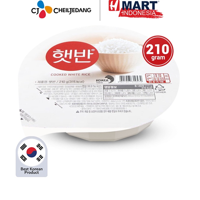 

FQV328 Terlaku CJ Hetbahn Cooked White Rice Nasi Putih Instan Korea 21g