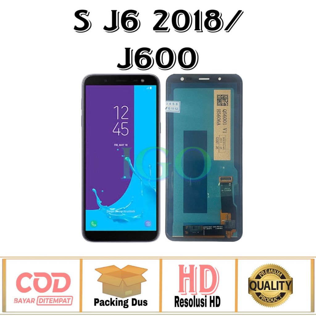 LCD TOUCHSCREEN SAMSUNG J6 2018 / J600 ORI FULLSET