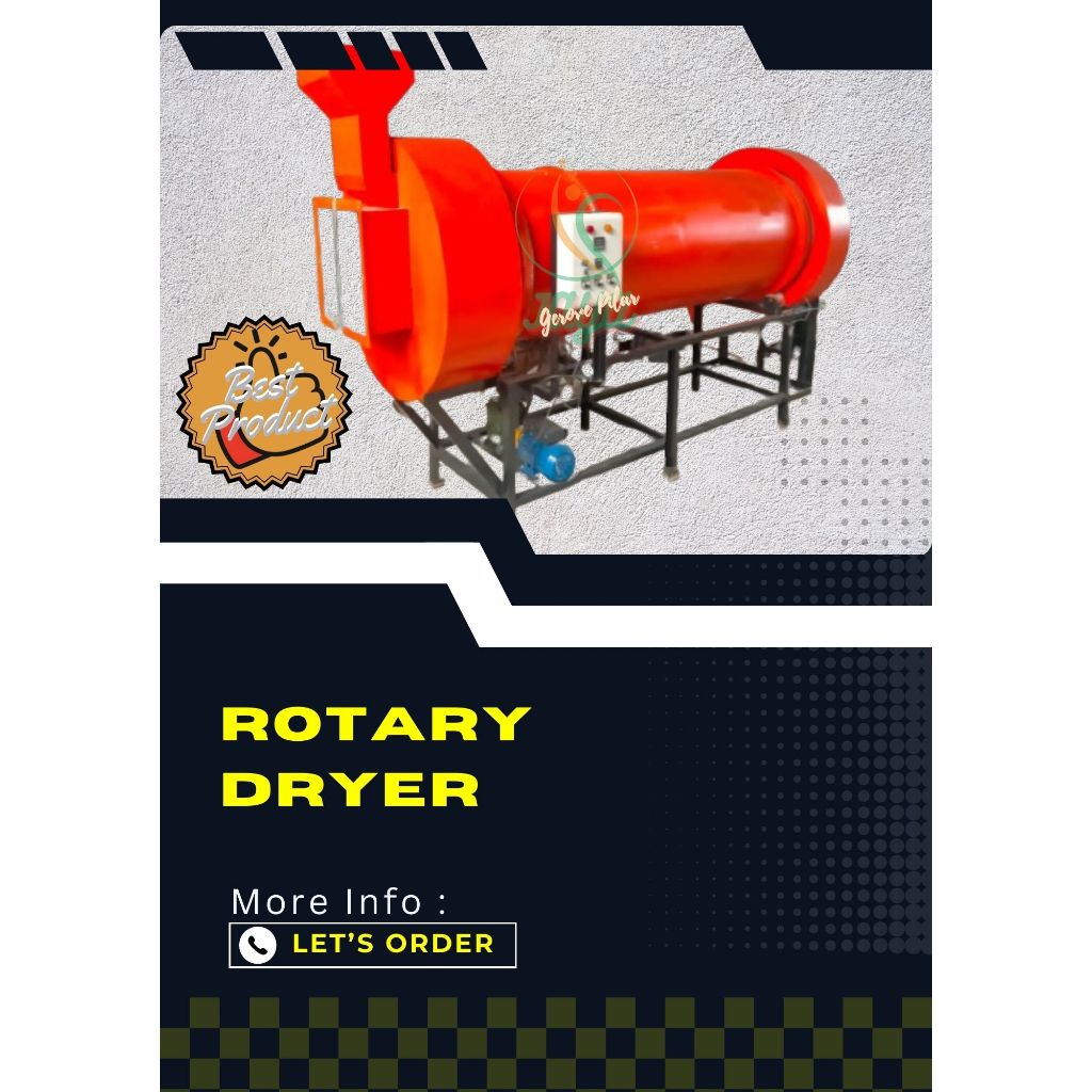 Rotary Dryer / Pengering Rotary / Pengering Padi/Jagung/singkong Dll.