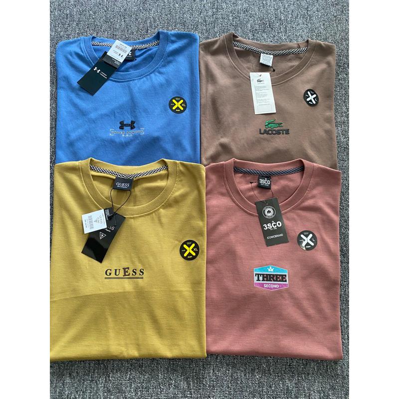 Baju kaos 100 dapat 4 baju kaos distro pria size L XL