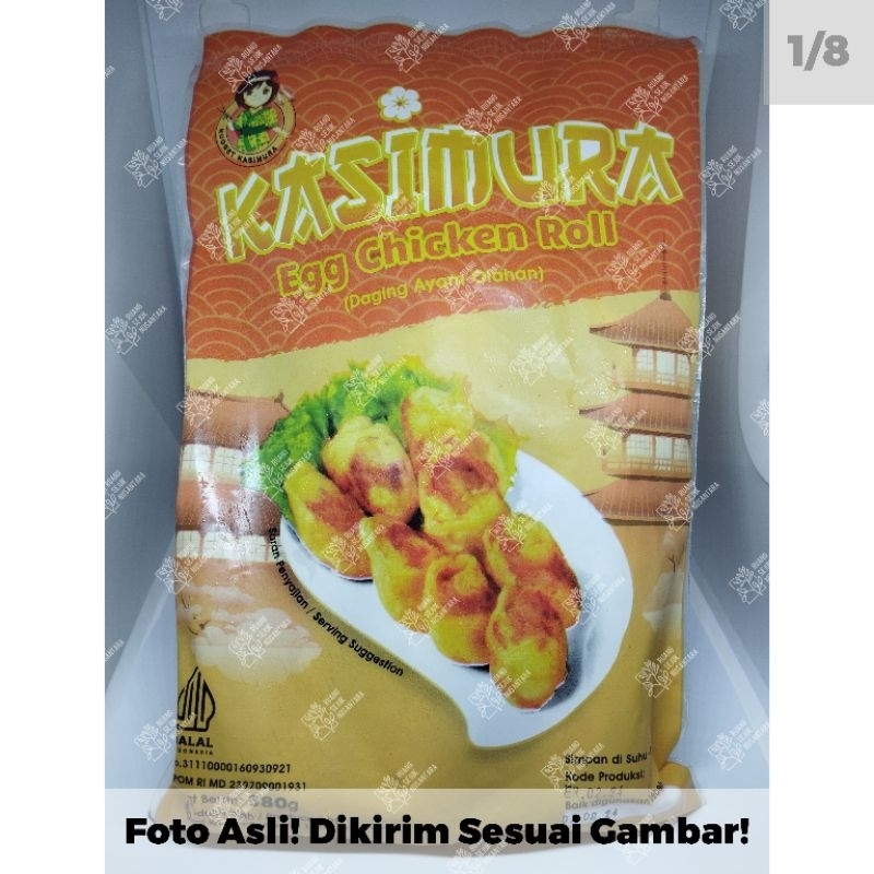RSN01 Kasimura Egg Chicken Roll 380gr Nugget Nuget Hokben Homemade Murah